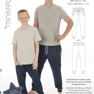 Minikrea papirmønster - Sweatpants, 2 år-XXL