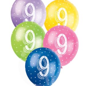 Ballonger Superprint 5pk 9år