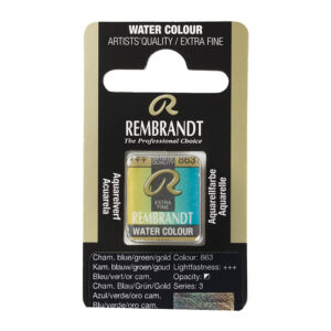 Rembrandt Akvarell Halfpan – 863 chameleon blue/green/gold
