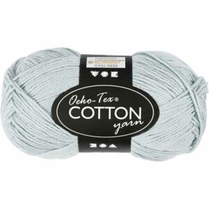 Cotton Øko-Tex 100% bomull 50g - støvet blå