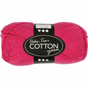 Cotton Øko-Tex 100% bomull 50g - pink