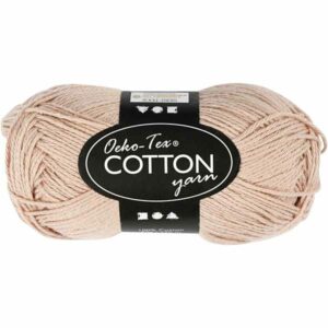 Cotton Øko-Tex 100% bomull 50g - pudderbeige