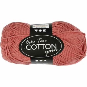 Cotton Øko-Tex 100% bomull 50g - terrakotta