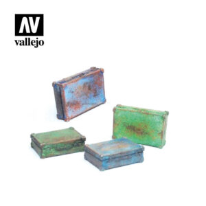 Vallejo Scenics - Metal Suitcases 4stk