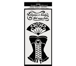 Stamperia Thick Stencil 12x25cm Corset