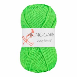 Viking Garn Sportsragg - 535 neon grønn