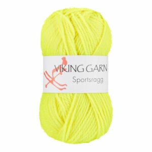 Viking Garn Sportsragg - 549 neon gul