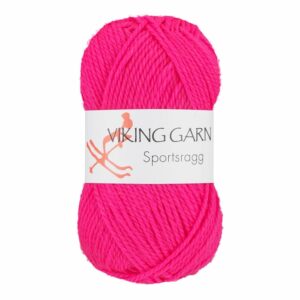 Viking Garn Sportsragg - 577 neon rosa