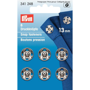 Prym Patentknapper 13mm 6stk – Sølv