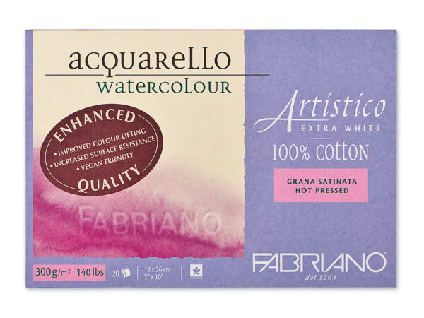 Fabriano Artistico EQ Extra White 300g S HP 18x26cm 20ark