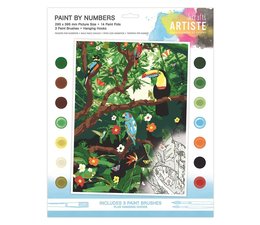 Artiste Paint By Numbers Endangered Rainforest