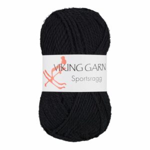 Viking Garn Sportsragg - 550 svart