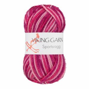 Viking Garn Sportsragg - 564 multi rosa