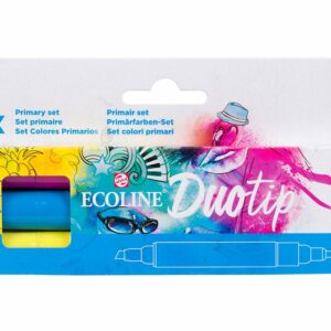 Talens Ecoline Duotip Marker Set 3stk – Primary