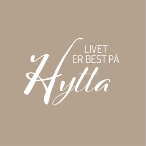 Serviett - livet på hytta, beige