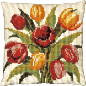 Broderisett - pute tulipaner