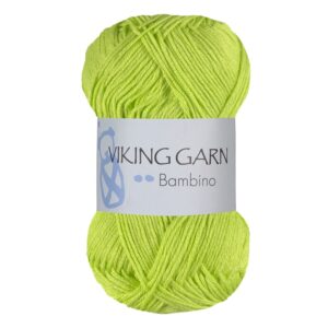 Viking Garn Bambino - 436 lime grønn