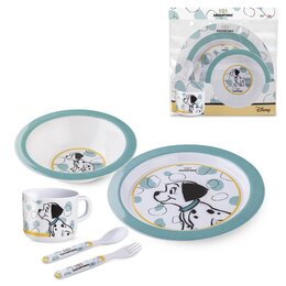 SET BABY FOOD 101 DALMATIANS LIGHT BLUE 5 PCS.