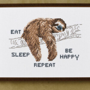 Broderisett - eat, sleep, be happy - repeat