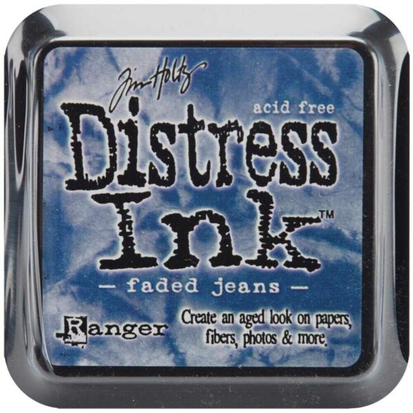 Distress ink Faded Jeans