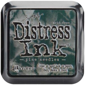 Distress ink Pine Needles