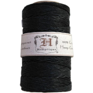 Hemp cord spool 20# black