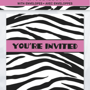 Invitasjon zebra