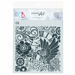 Ciao Bella Texture Stencil 8x8" - Clockwork Whimsy Esprit de Voyage