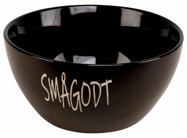 Skål keramikk sort Smågodt 15,5x7,5cm