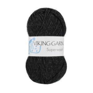 Viking Garn Superwash - 117 Koksgrå