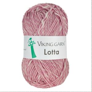 Viking Garn Lotta - 264 Rosa/hvit