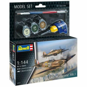 REVELL Model Set Spitfire Mk.Ia & Hurricane Mk.I 1:144