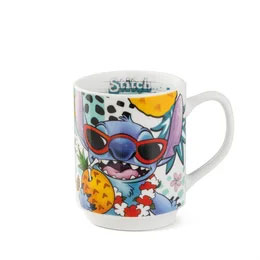 Stitch krus 350ml - white