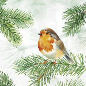 IHR serviett lunch - Charming Robin Green