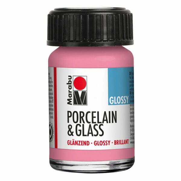 Marabu Porcelain & Glass Blank 15ml – 133 Rosa