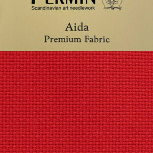 Aida Premium Fabric 5,4tr 65x50cm - rød