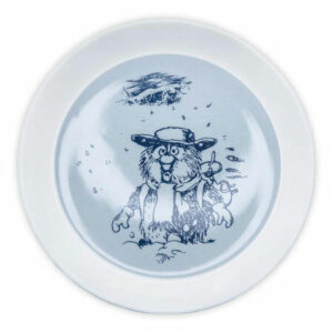 Flåklypa asjett 1stk - Ludvig i snøføyka