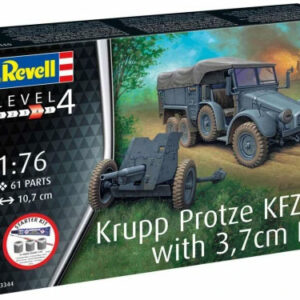 REVELL Starter kit Krupp Protze KFZ 69 w/3,7cm pak 1:76