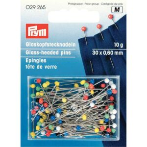 Prym Knappenåler glasshode no9