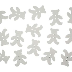 bamse i tre 20stk hvit