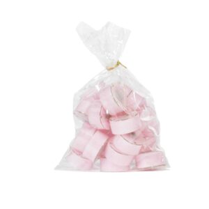 Telys plastcup 20pk lysrosa