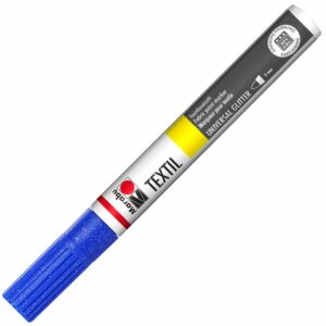 Marabu Textil  Painter+ glitter 555 blå