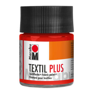 Marabu Textil+ 50ml - 030 lys sinoberrød