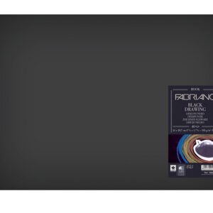 Fabriano Black skissebok 190g A4 landskap sort