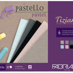 Fabriano Tiziano Blokk Brizzati A4 jordfarger