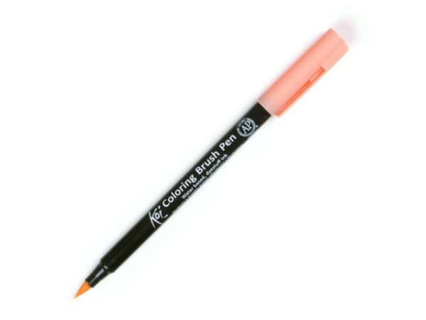 Sakura KOI coloring brush pen - coral red #205