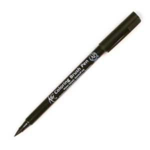 Sakura KOI coloring brush pen - black #49