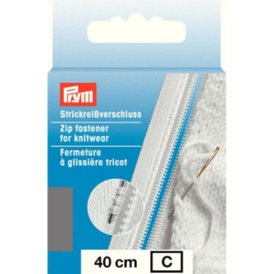 Prym Glidelås Strikk - 40cm medium grå