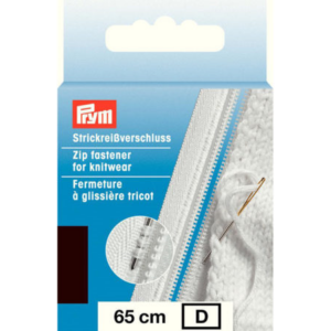 Prym Glidelås Strikk - 65cm mørk brun