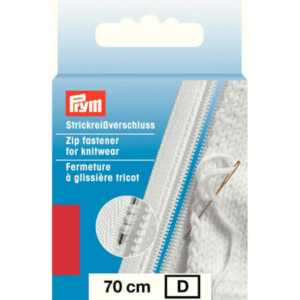 Prym Glidelås Strikk - 70cm rød